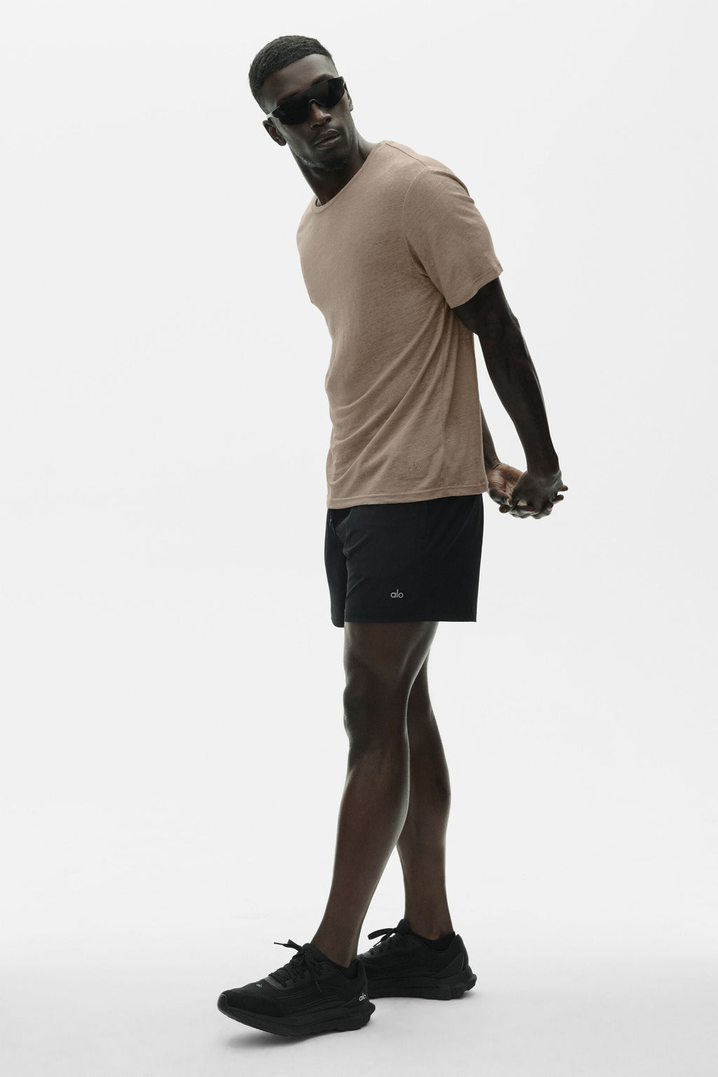 Linen Jersey Coastal Short Sleeve Tee - Gravel