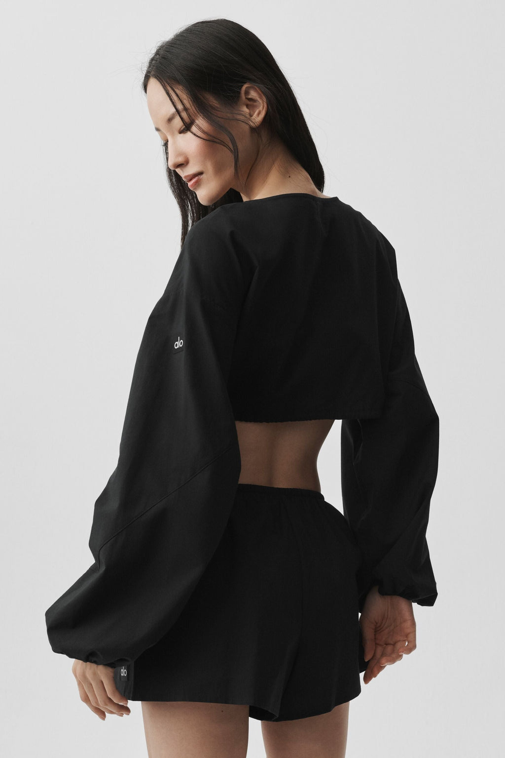 Cotton Cropped Real Deal Long Sleeve - Black