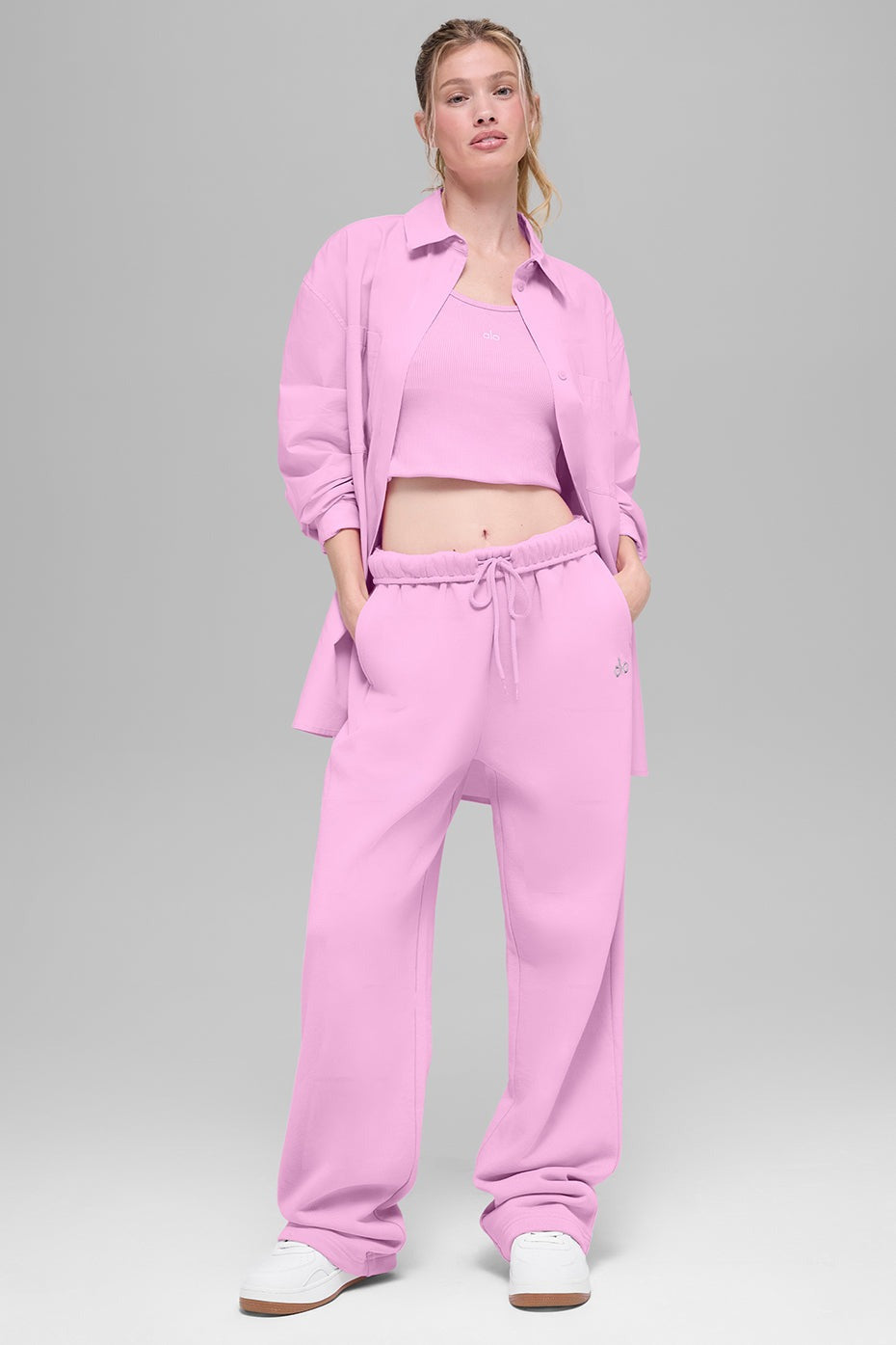 Cotton Real Deal Button Up Long Sleeve - Candy Heart Pink
