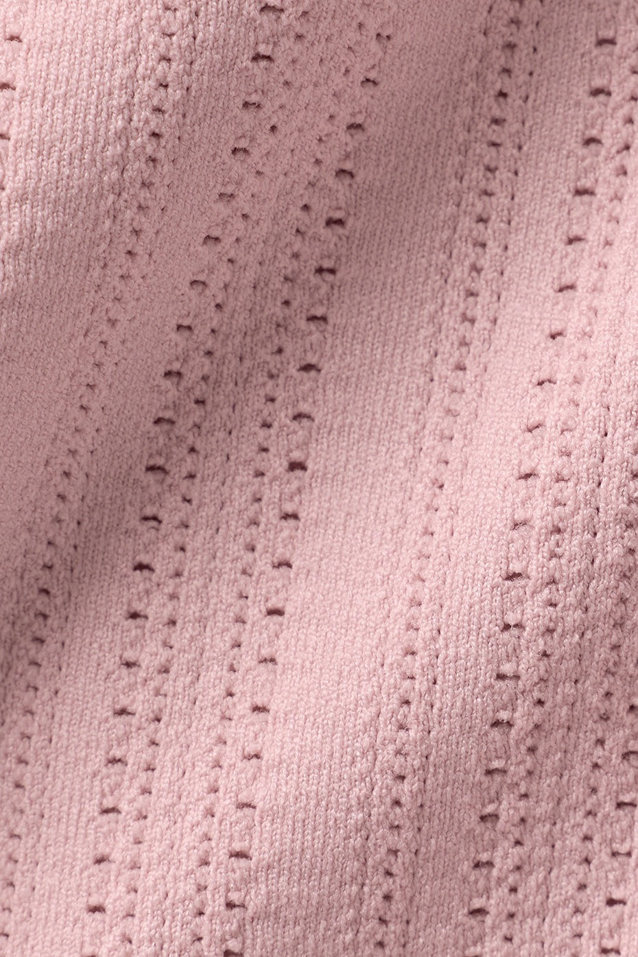 Seamless Pointelle Mock Neck Short Sleeve - Vintage Pink