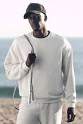 Chill Crew Neck Pullover - White Heather