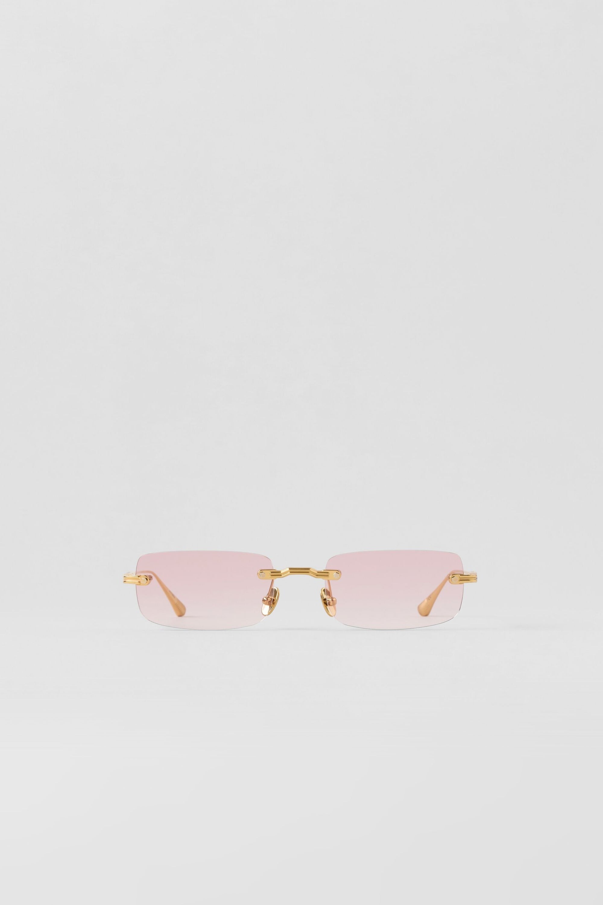 ALO Wire Frame Sunglasses - Gold/Pink Gradient