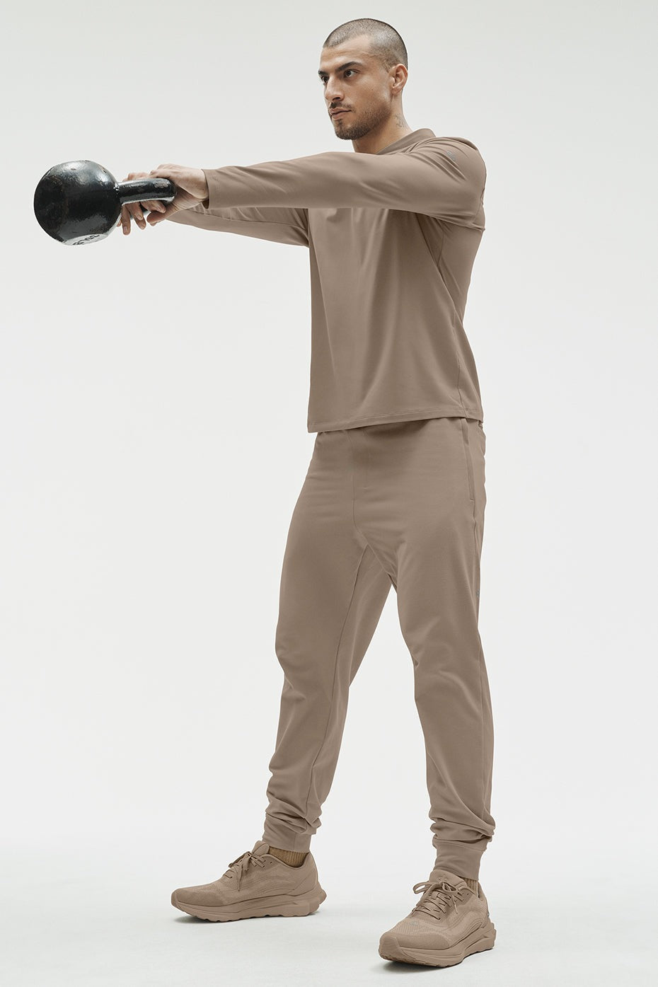 Conquer Reform Long Sleeve With Hood - Gravel