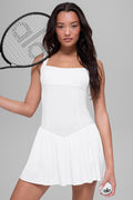 Alosoft Break Point Tennis Dress - White