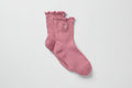 Women's Lettuce Edge Sock - Pink Wild Rose