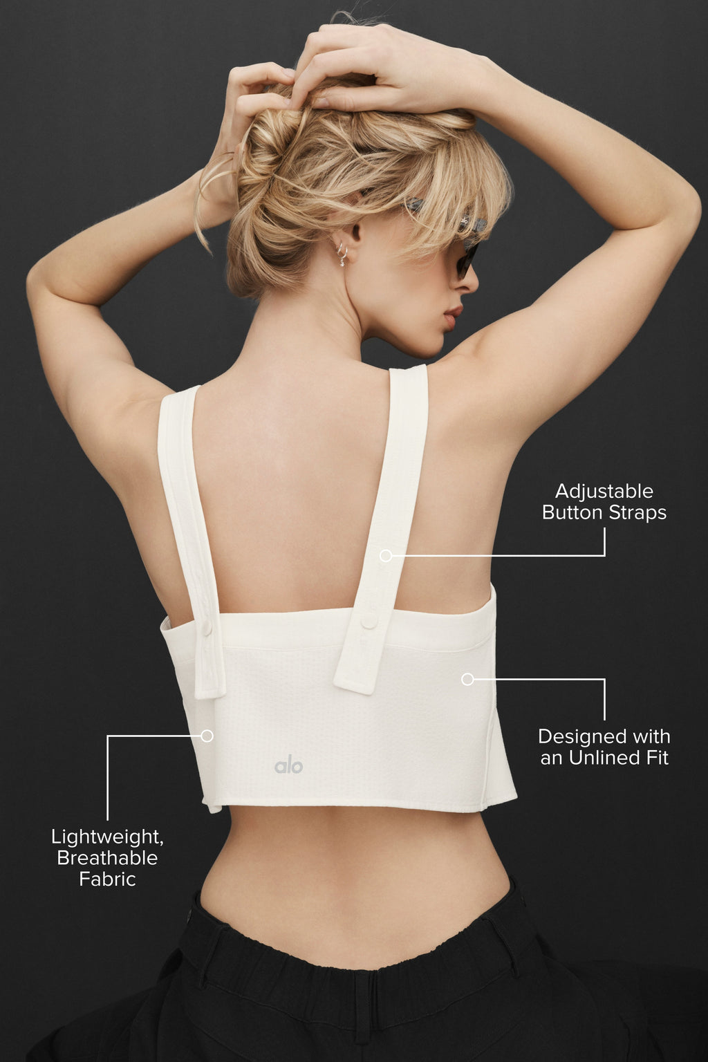 Cropped Dreamscape Tank - Ivory