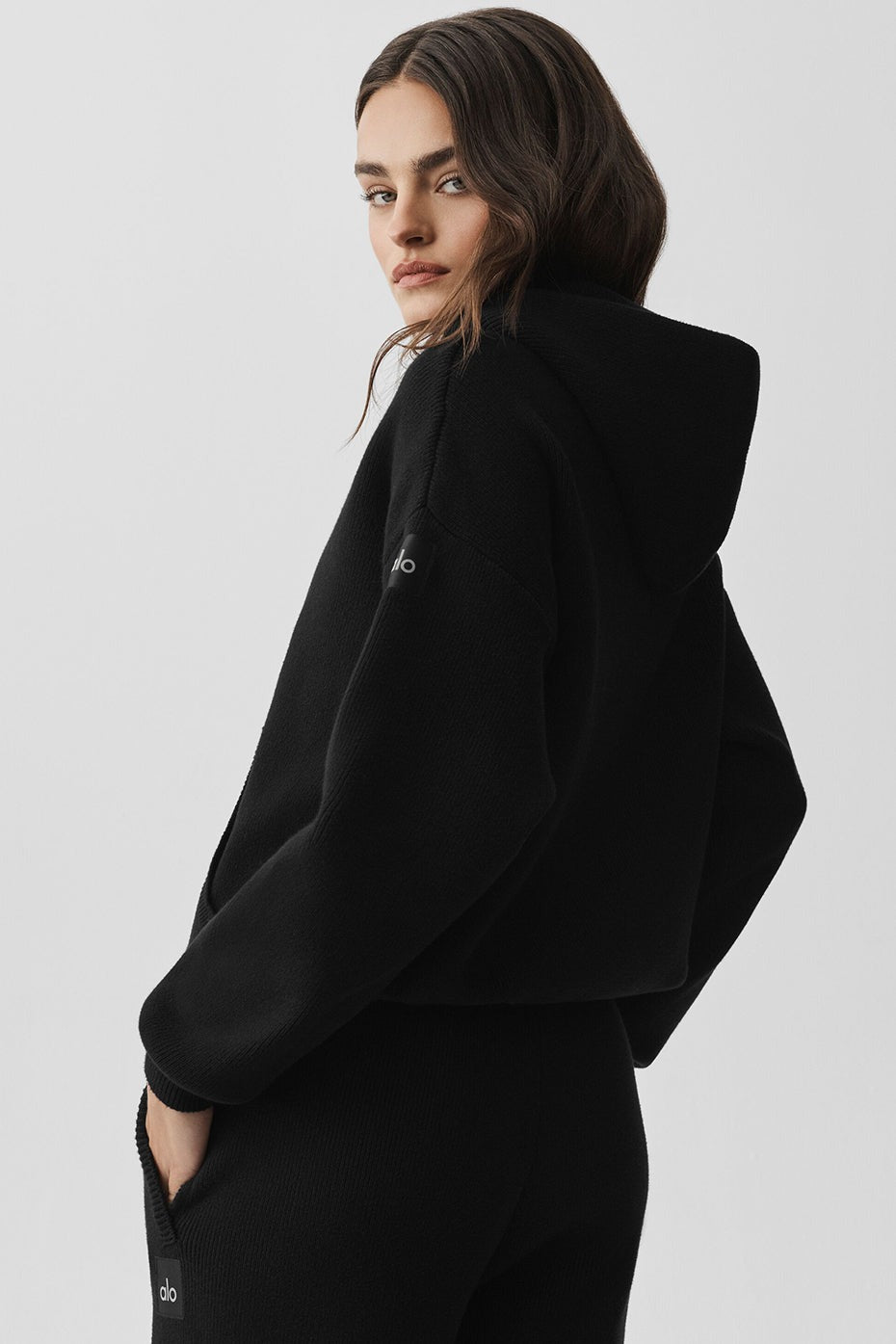 Scholar Hooded Sweater - Black