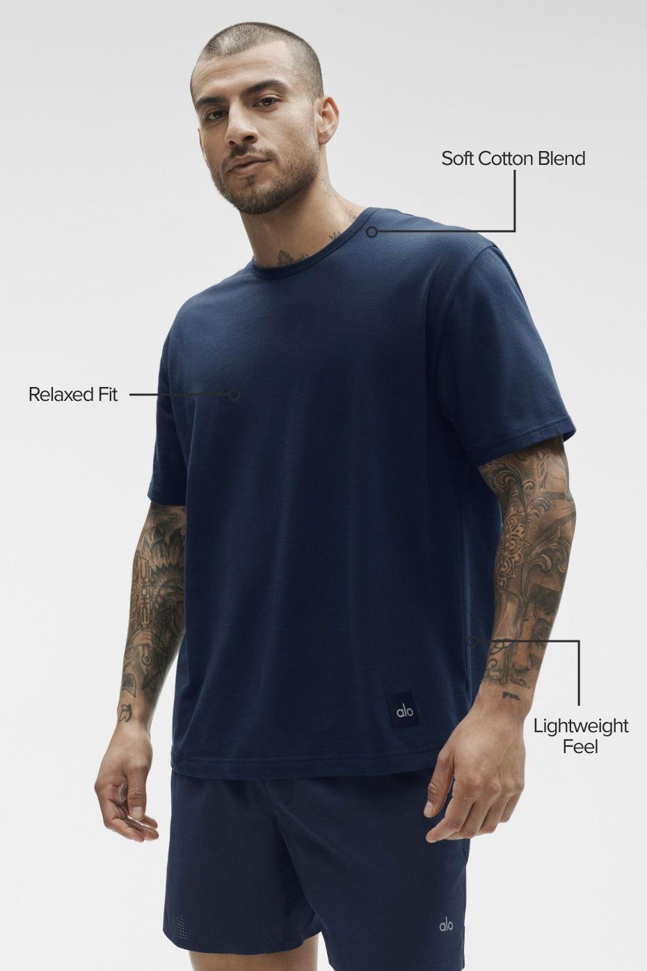 Essential Short Sleeve Street Tee - Navy