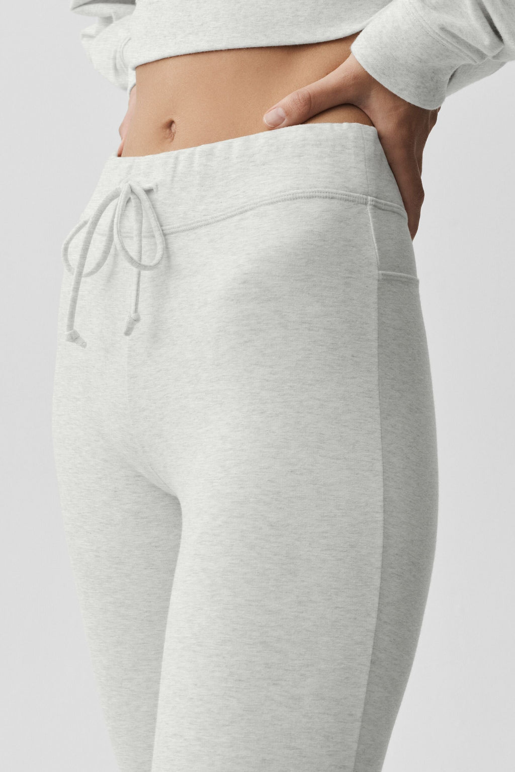 Sway Bootcut Sweatpant - White Heather