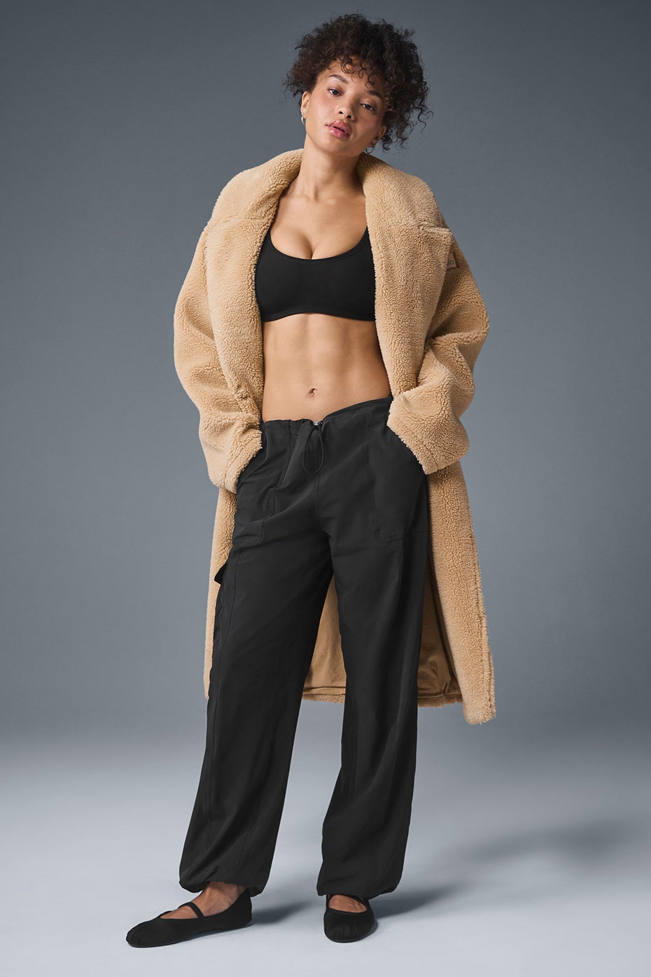 Oversized Sherpa Trench - Camel