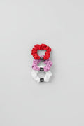 Fresh Mini Scrunchie 3-Pack - Bright Red/Candy Heart Pink/White