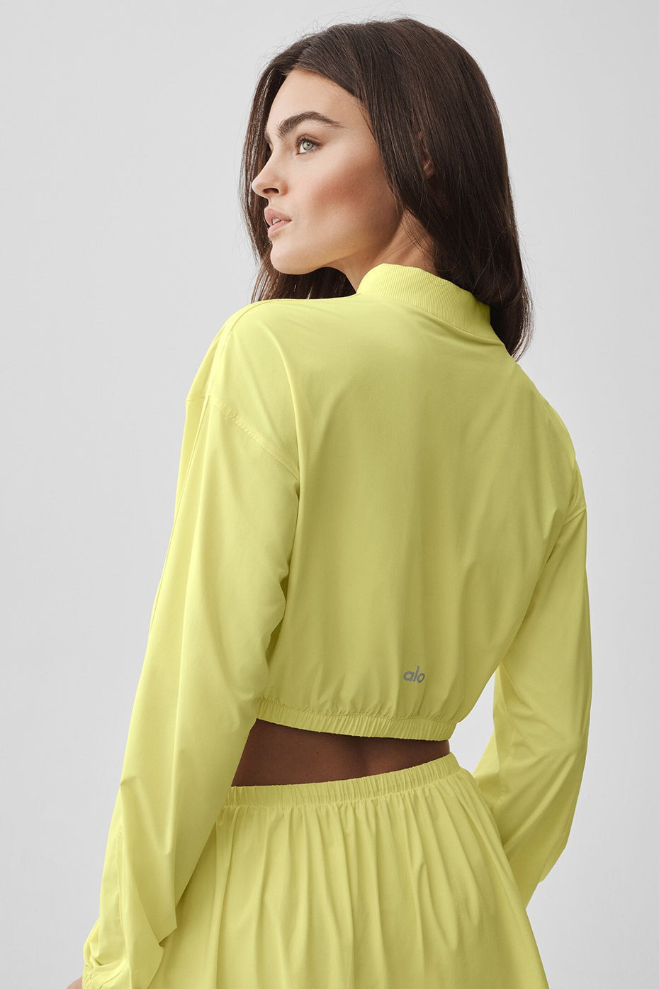 Cropped Breezy Full-Zip Cover Up - Sunshine