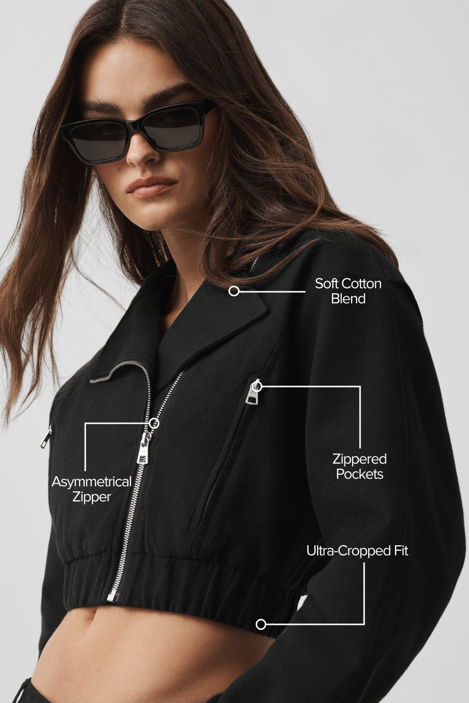 Cropped Cosmopolitan Jacket - Black