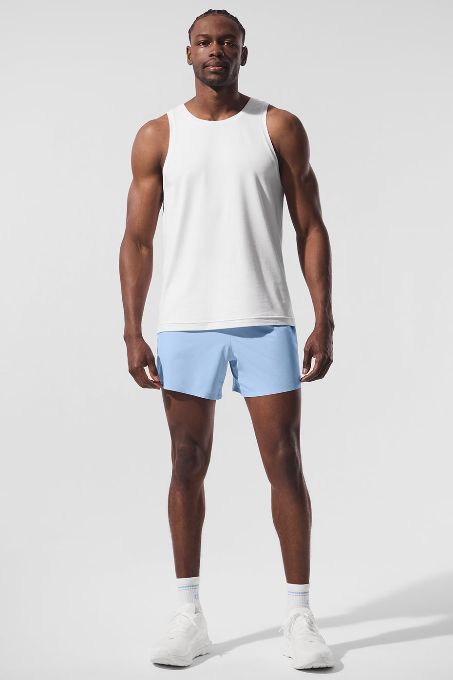 5" Adapt Running Short - Seashell Blue