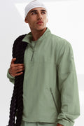 Light Weight Takeaway Track Pullover - Dune Grass