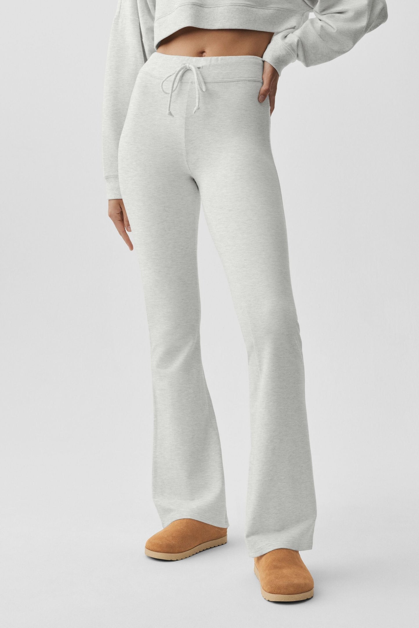 Sway Bootcut Sweatpant - White Heather