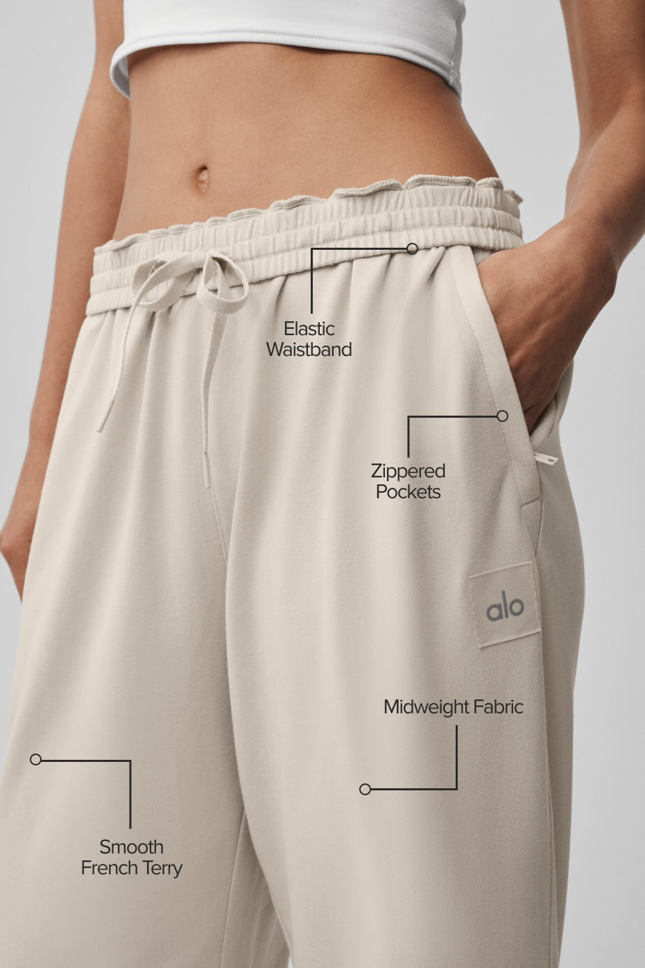 Double Take Straight Leg Pant - Bone