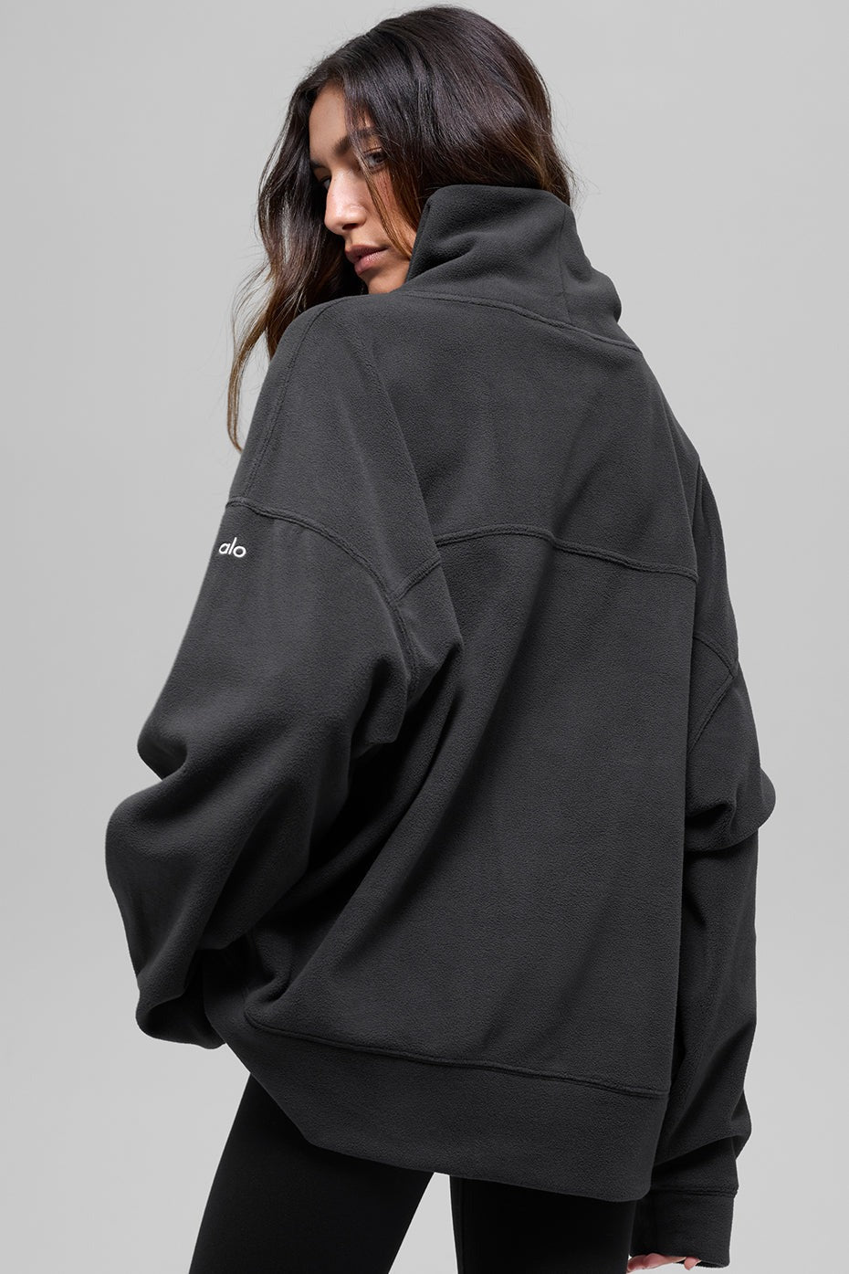Polar Fleece Hazy Pullover - Black
