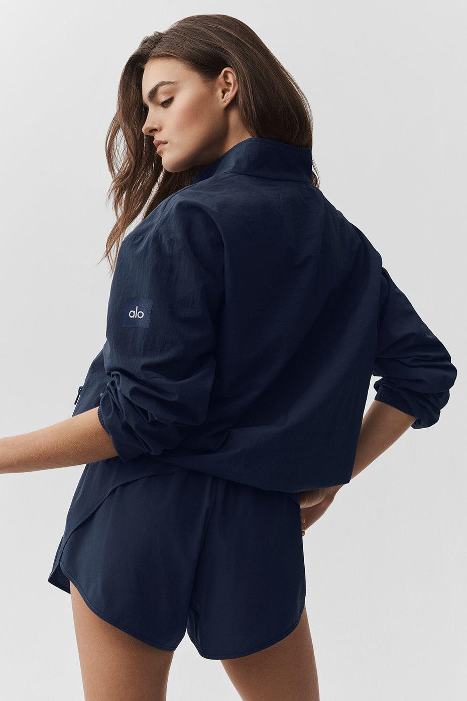 Light Weight Takeaway Track Pullover - Navy