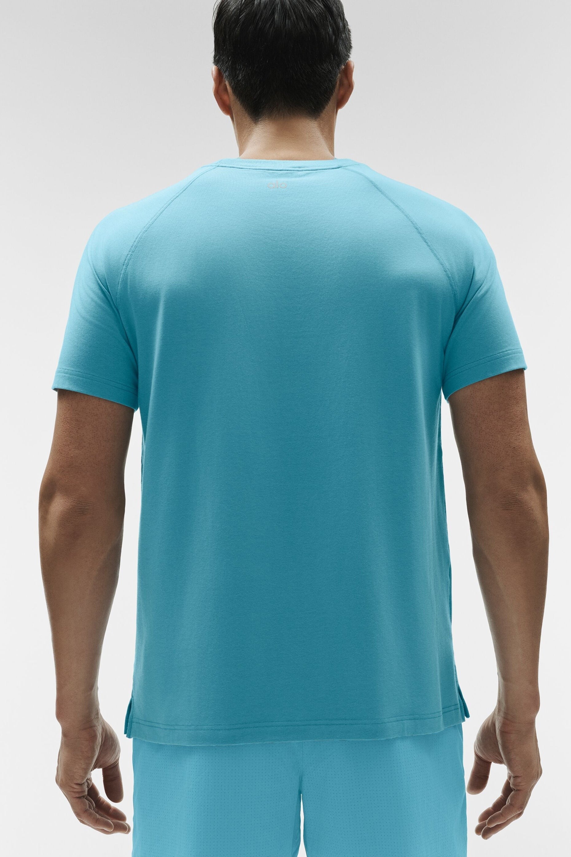 ALO Vapor Crewneck Short Sleeve - Blue Breeze