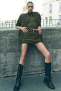 Work It Mini Skirt - Green Olive