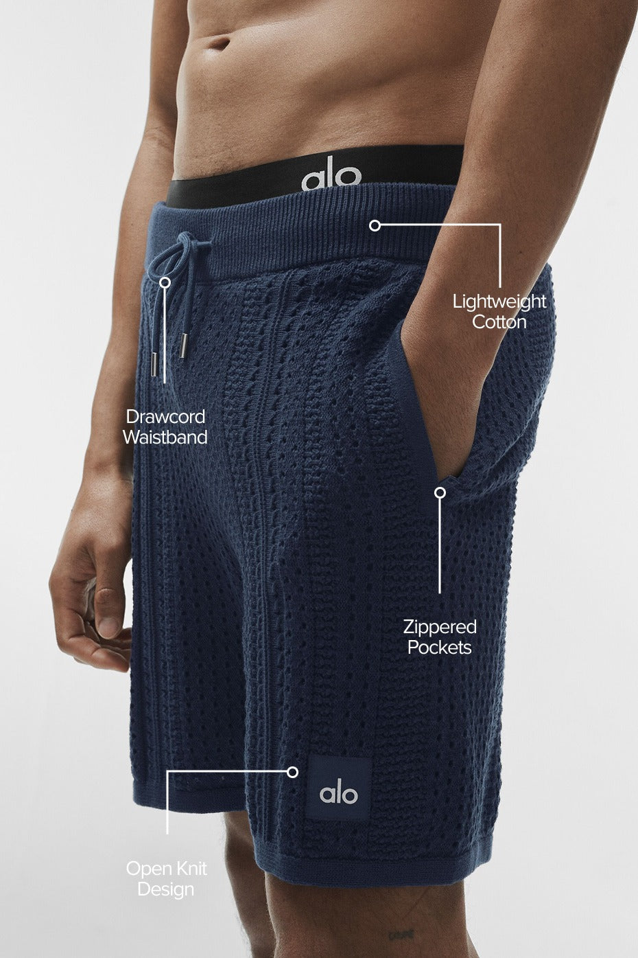 7" Coastline Knit Short - Navy