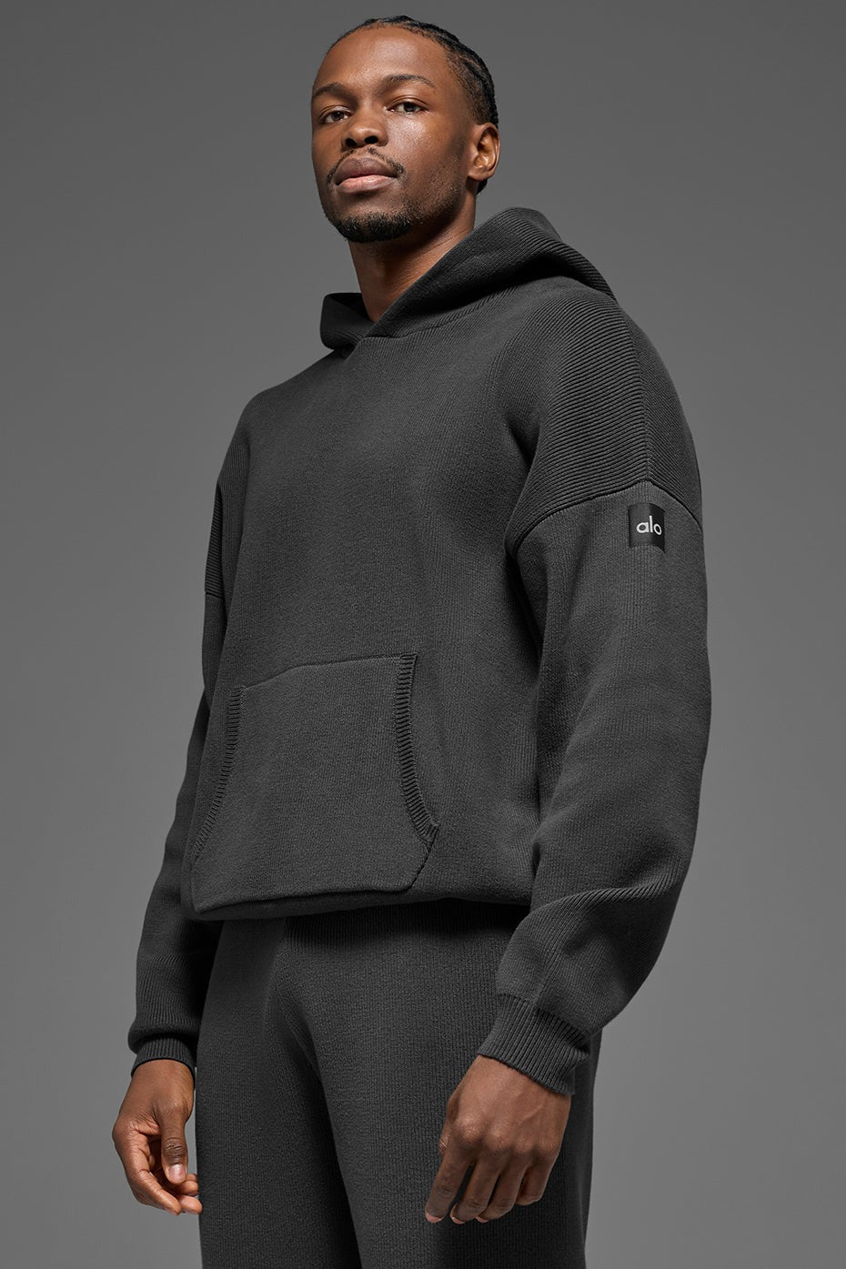 Scholar Hooded Sweater - Anthracite
