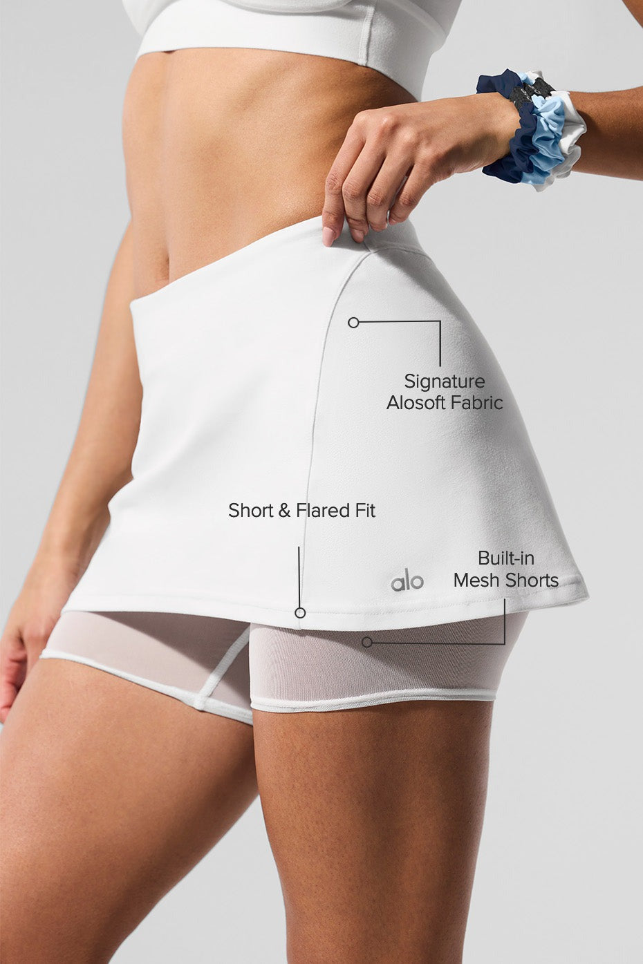 Alosoft Serve It Up Skirt - White