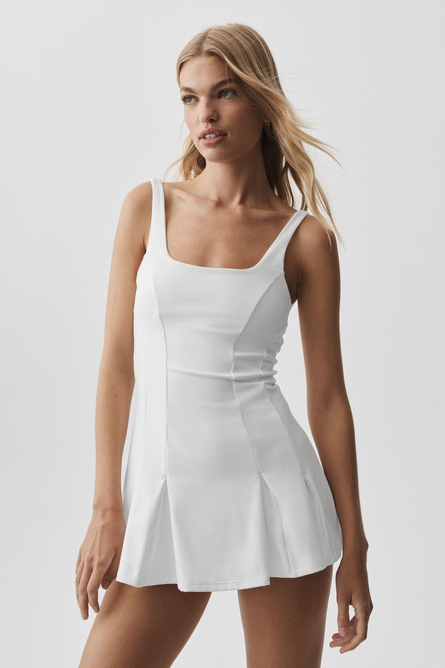 ALO Softsculpt Topspin Tennis Dress - White