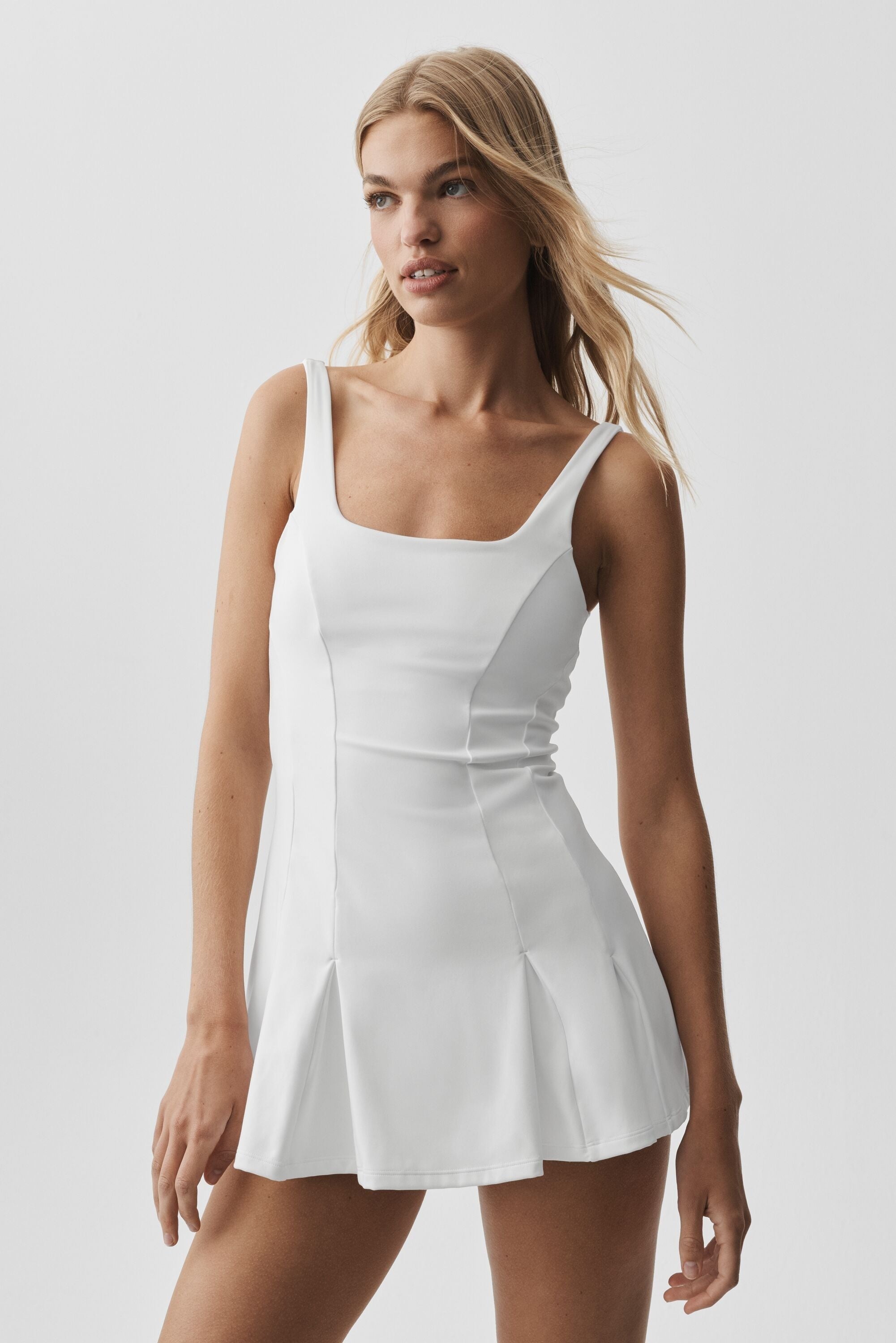 ALO Softsculpt Topspin Tennis Dress - White