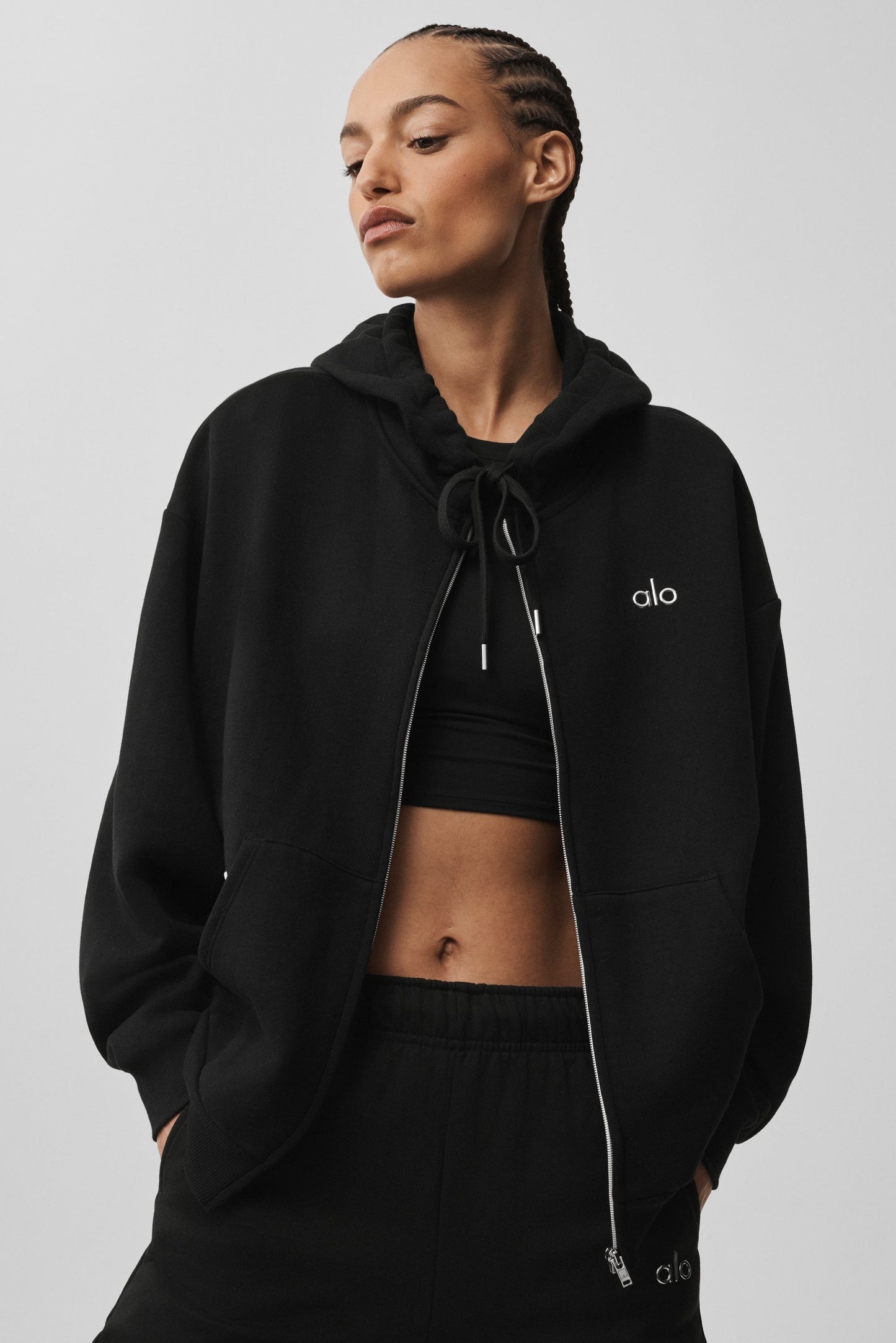 Accolade Full Zip Hoodie - Black