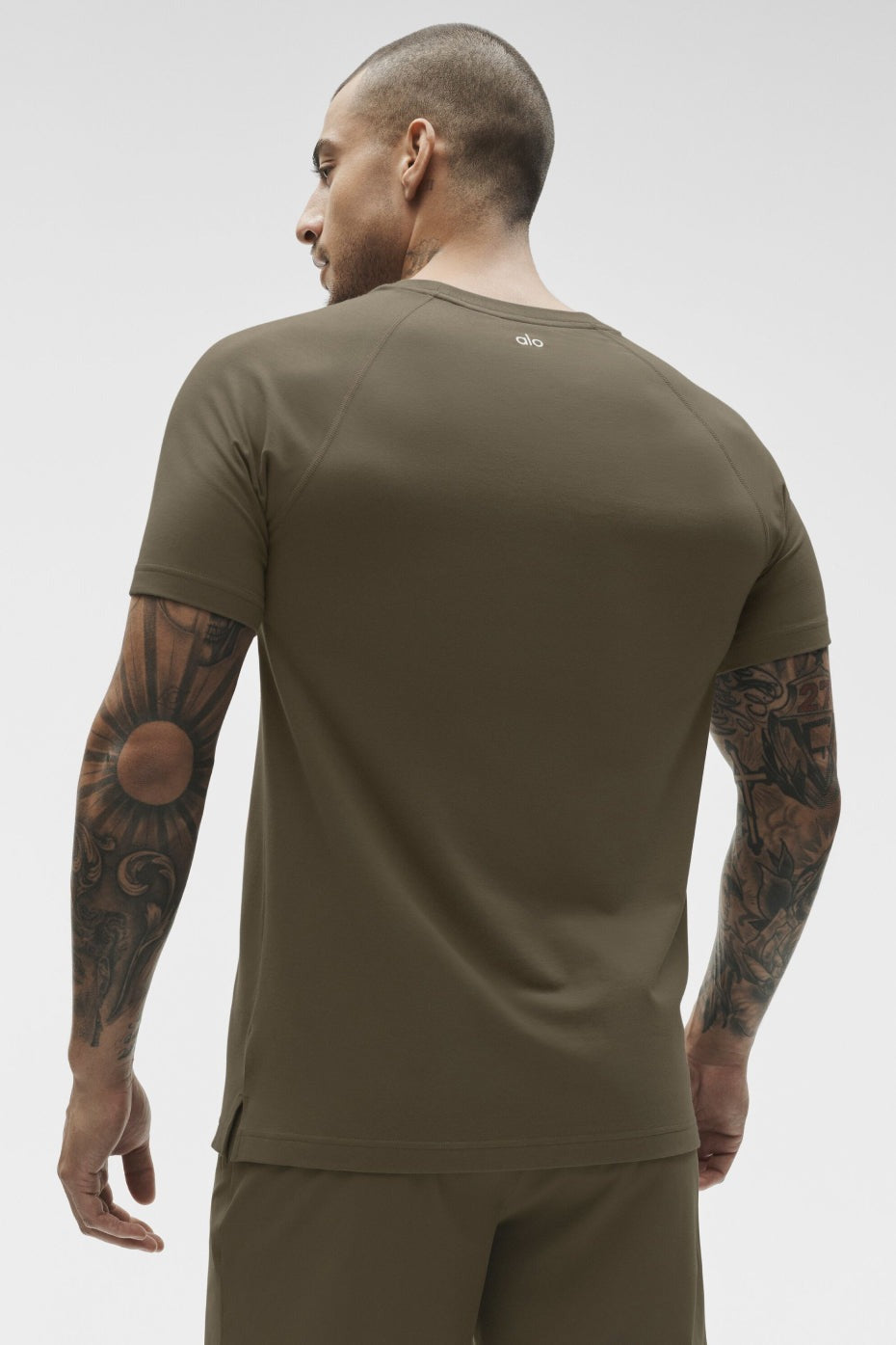 ALO Vapor Crewneck Short Sleeve - Olive Tree