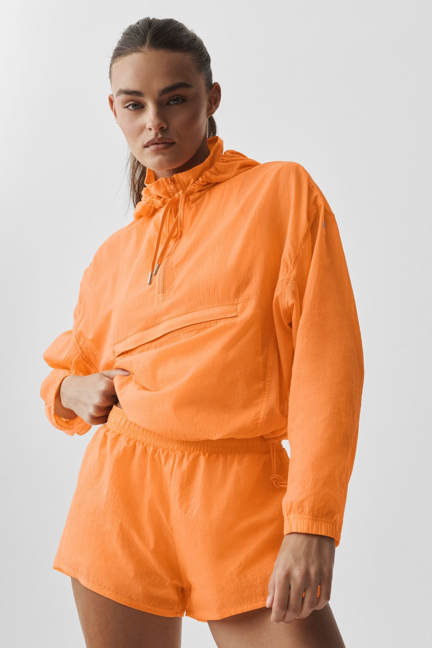 1/4 Zip Go Time Pullover - Satsuma Breeze