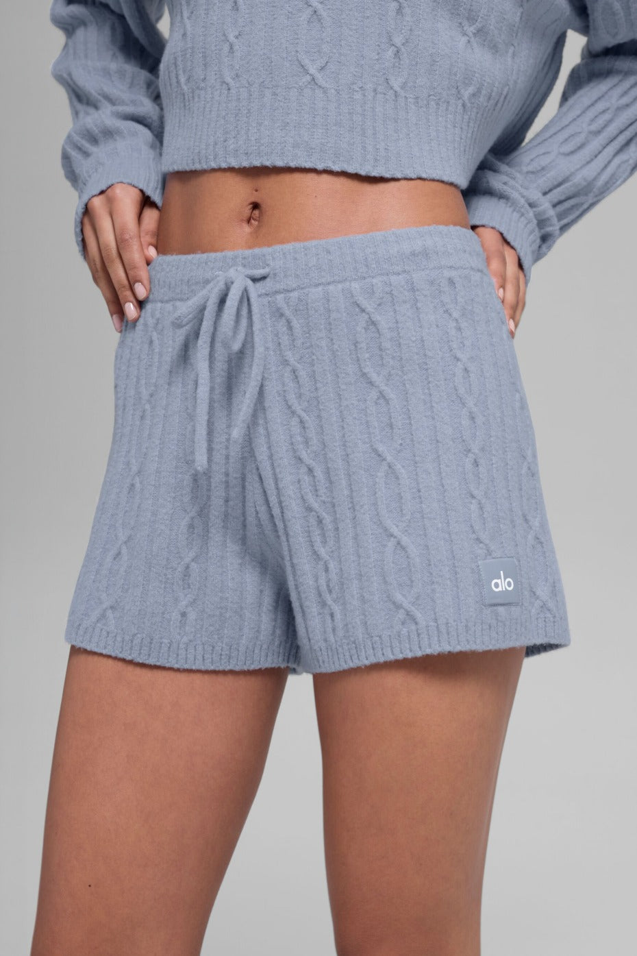 Cable Knit Winter Bliss Short - Winter Frost