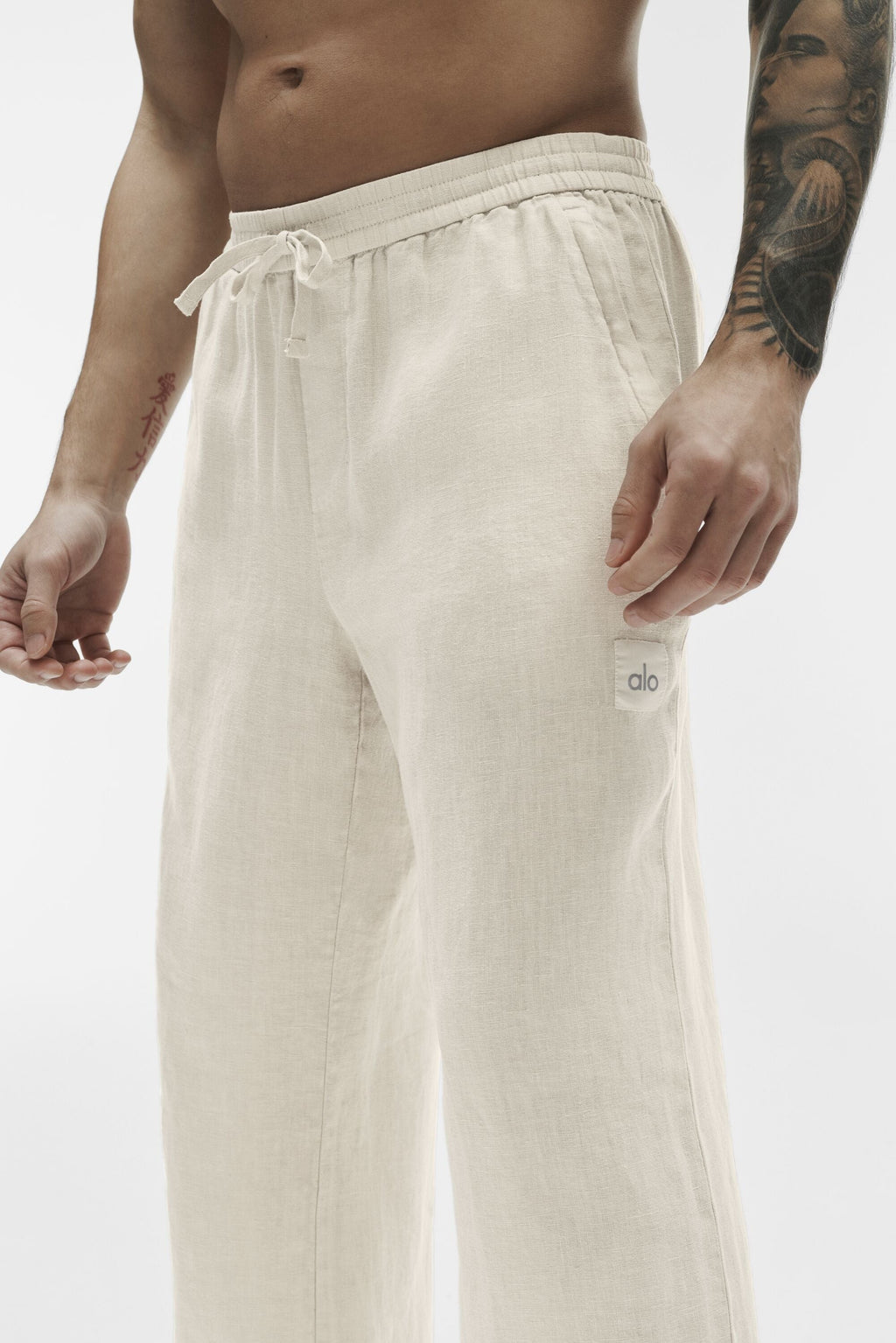 Linen Days Straight Leg Pant - Bone