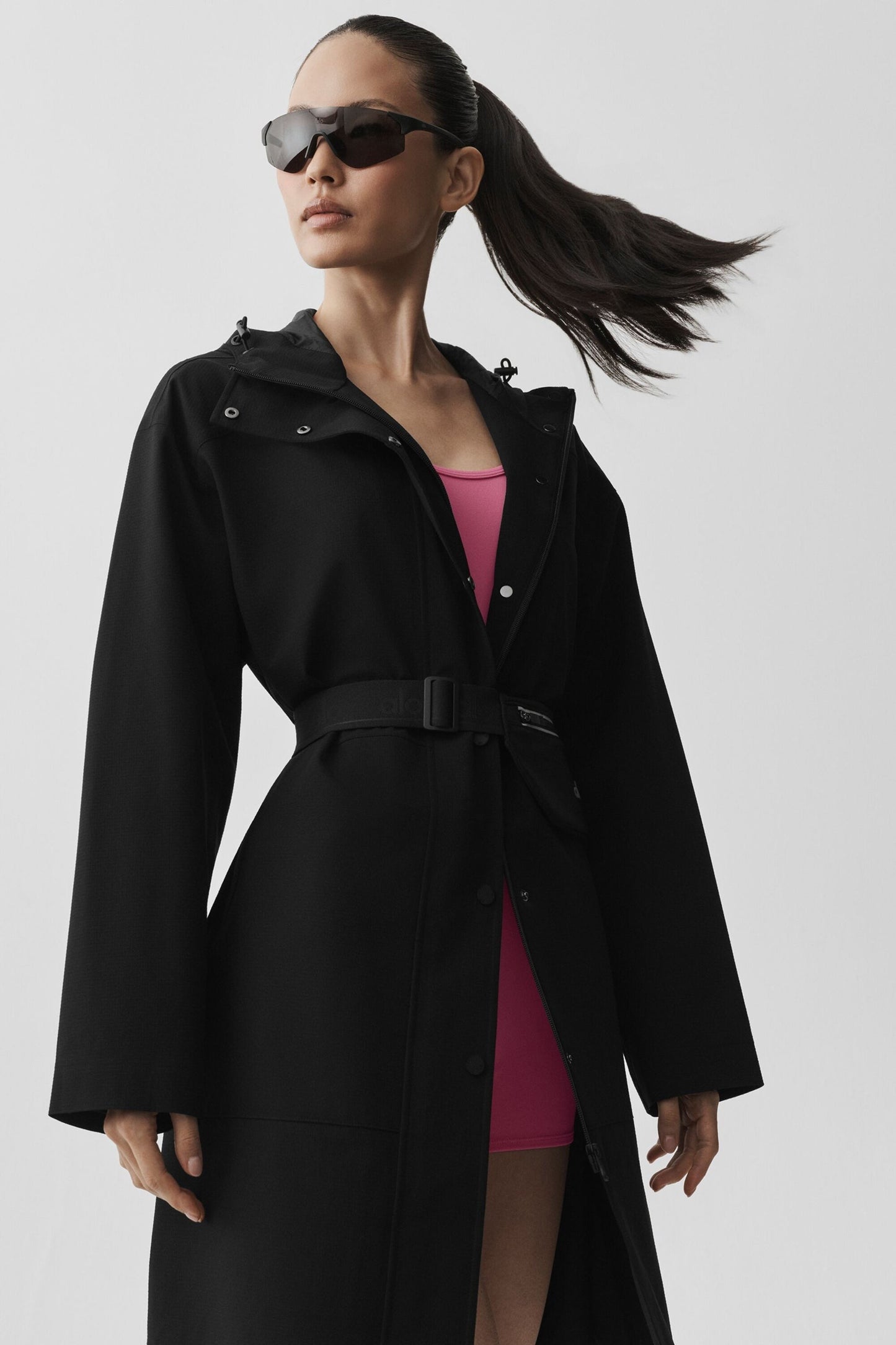 Rain Or Shine Long Coat - Black