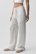 Wool Cashmere New Class Sweatpant - White Heather
