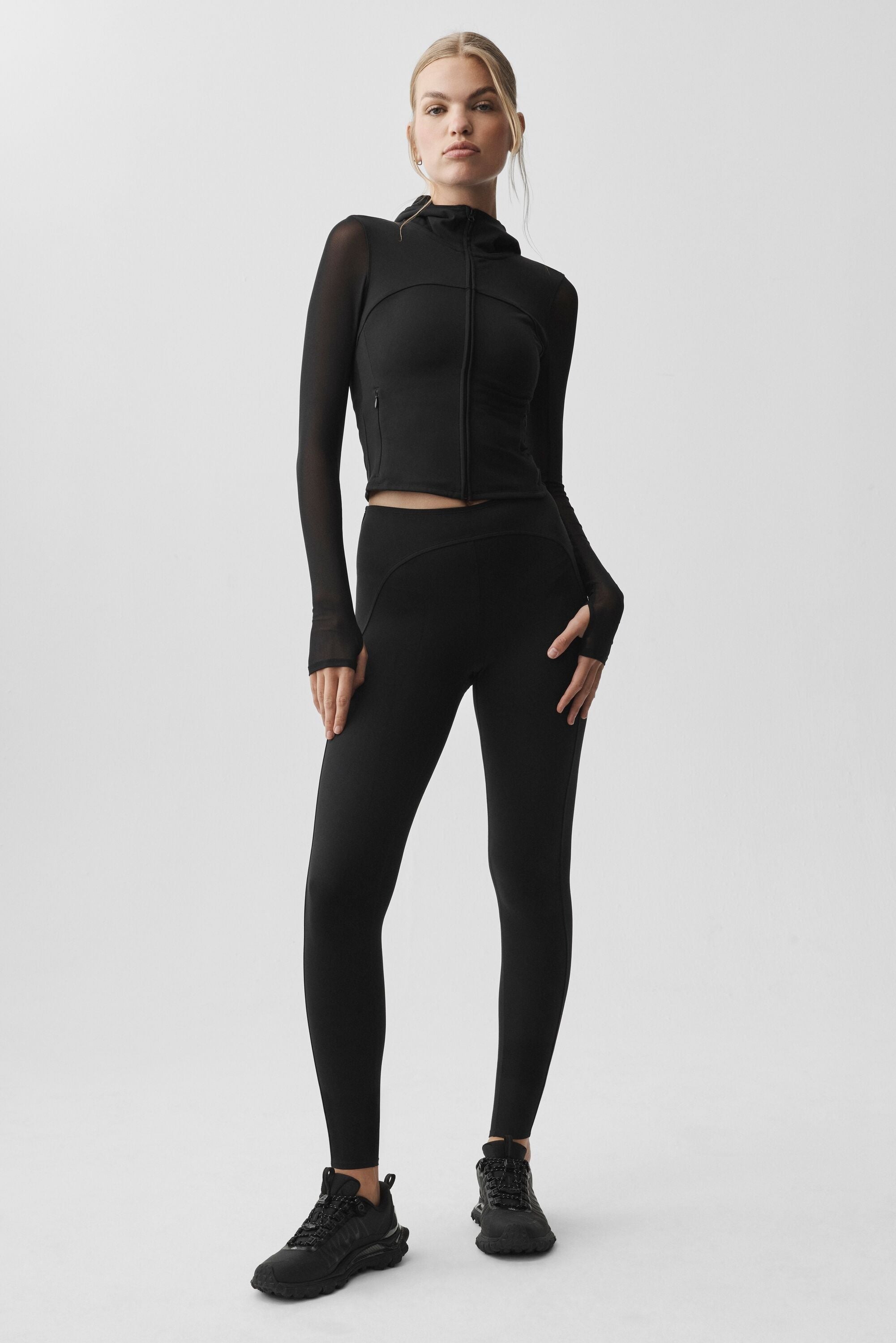 ALO Softsculpt Superset Full Zip Jacket - Black