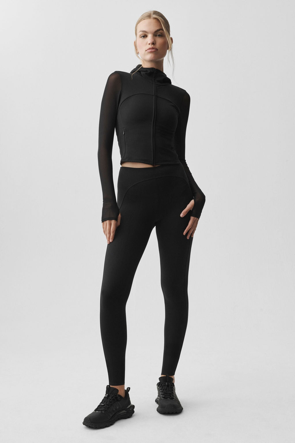 ALO Softsculpt Superset Full Zip Jacket - Black