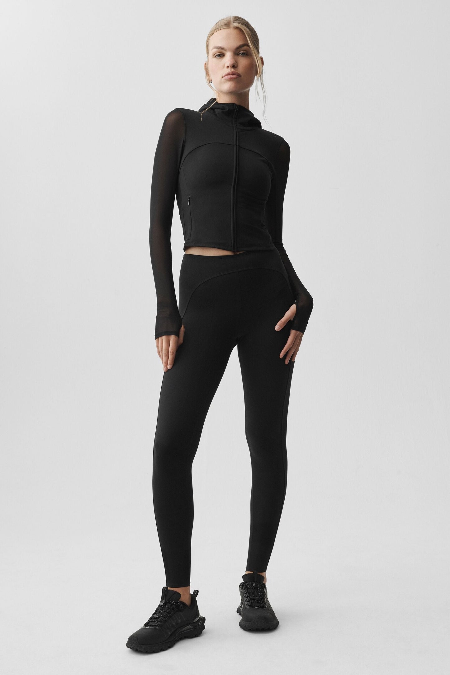 ALO Softsculpt Superset Full Zip Jacket - Black