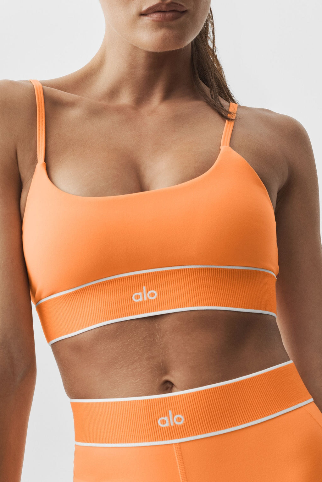 ALO Softsculpt Amp It Up Bra - Satsuma Breeze