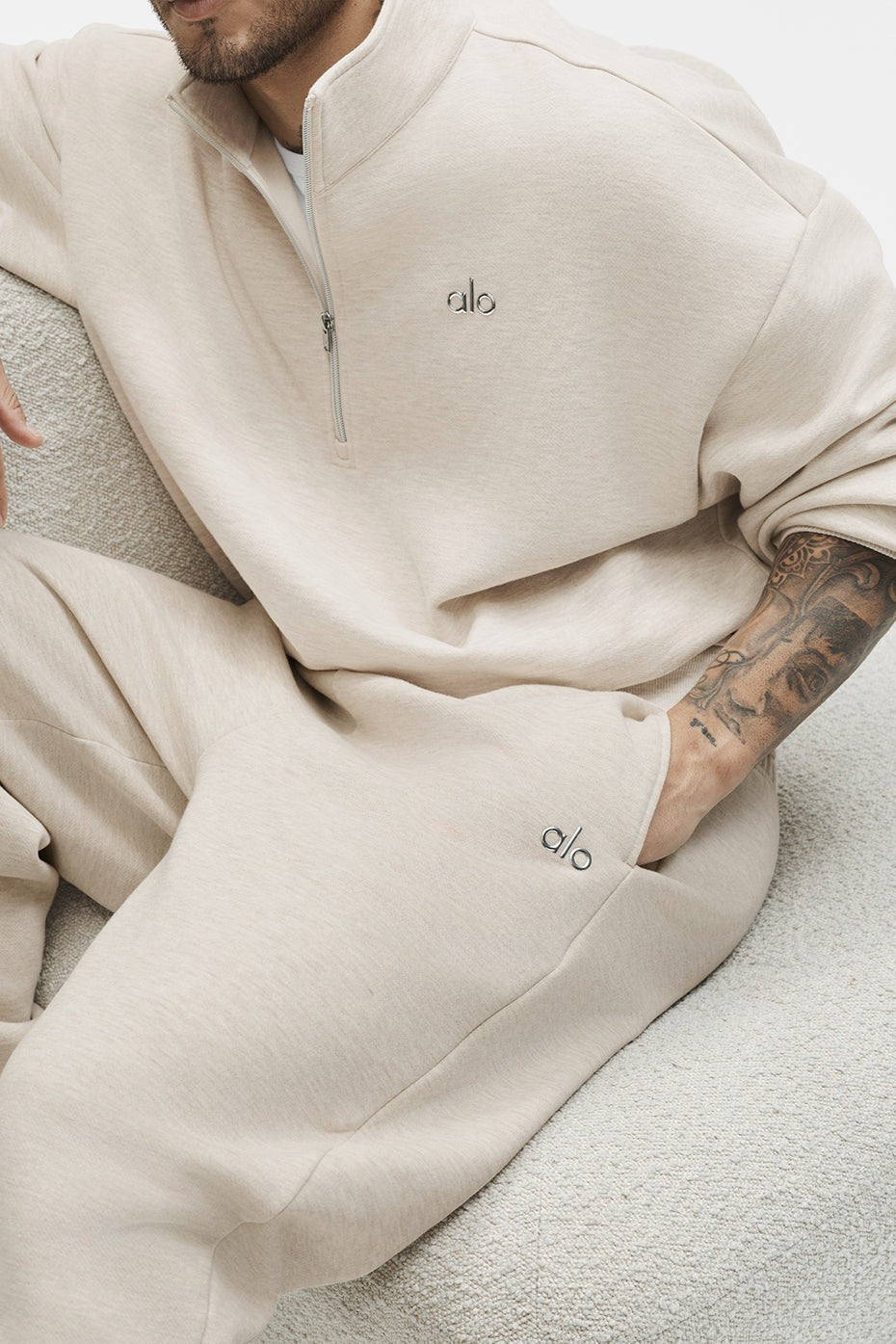 Accolade Straight Leg Sweatpant - Oatmeal Heather