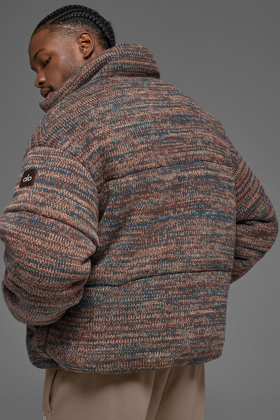 Stage Sweater Puffer - Brown Multi
