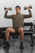 Conquer 1/4 Zip Reform Long Sleeve - Olive Tree