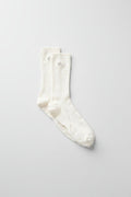 Unisex Half-Crew Understated Sock - Ivory