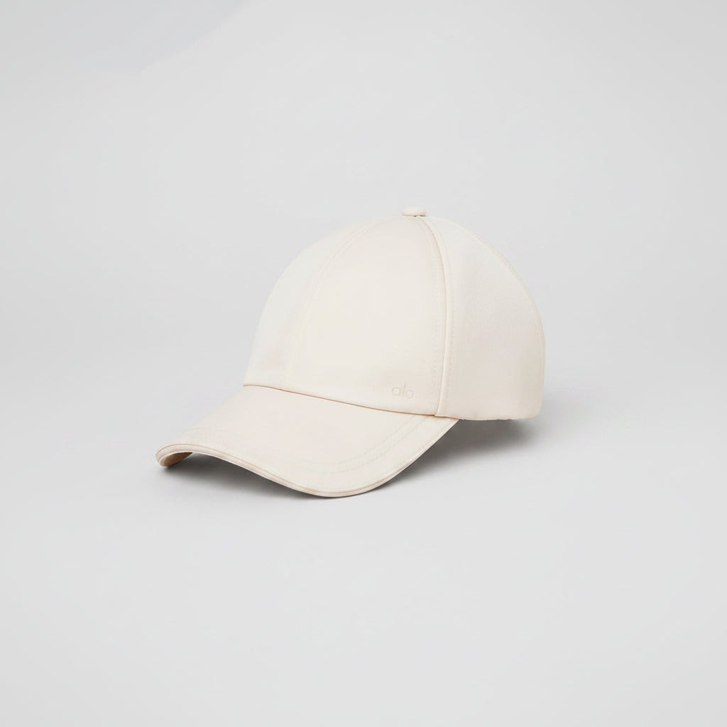 Satin Off-Duty Cap - Creme