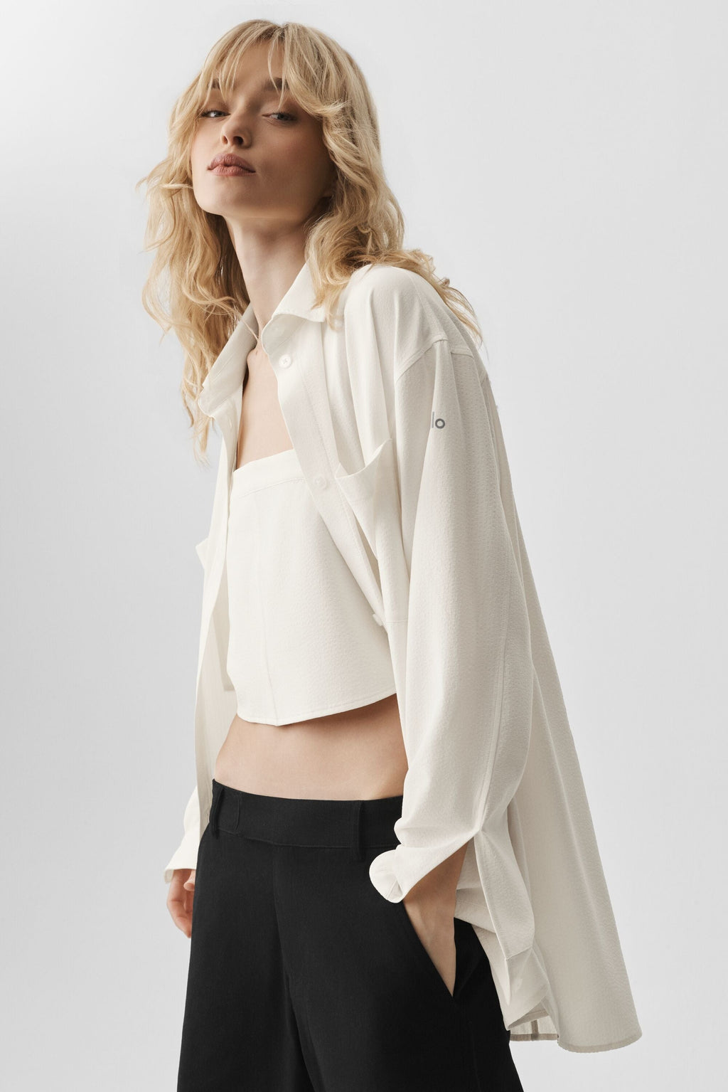 Dreamscape Button Down Long Sleeve - Ivory