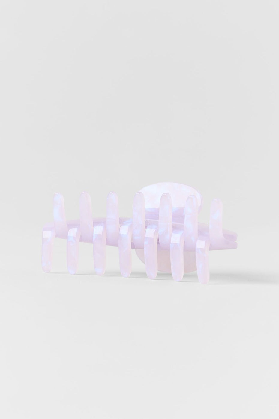 90's Claw Clip - Light Provence Blue Marble