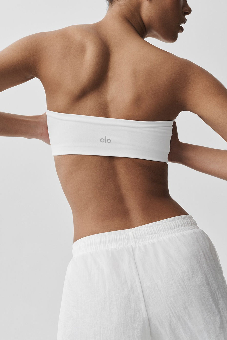 Airbrush Bandeau Bra - White