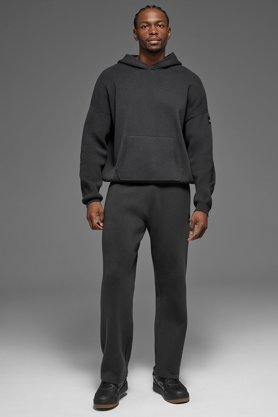 Scholar Hooded Sweater - Anthracite